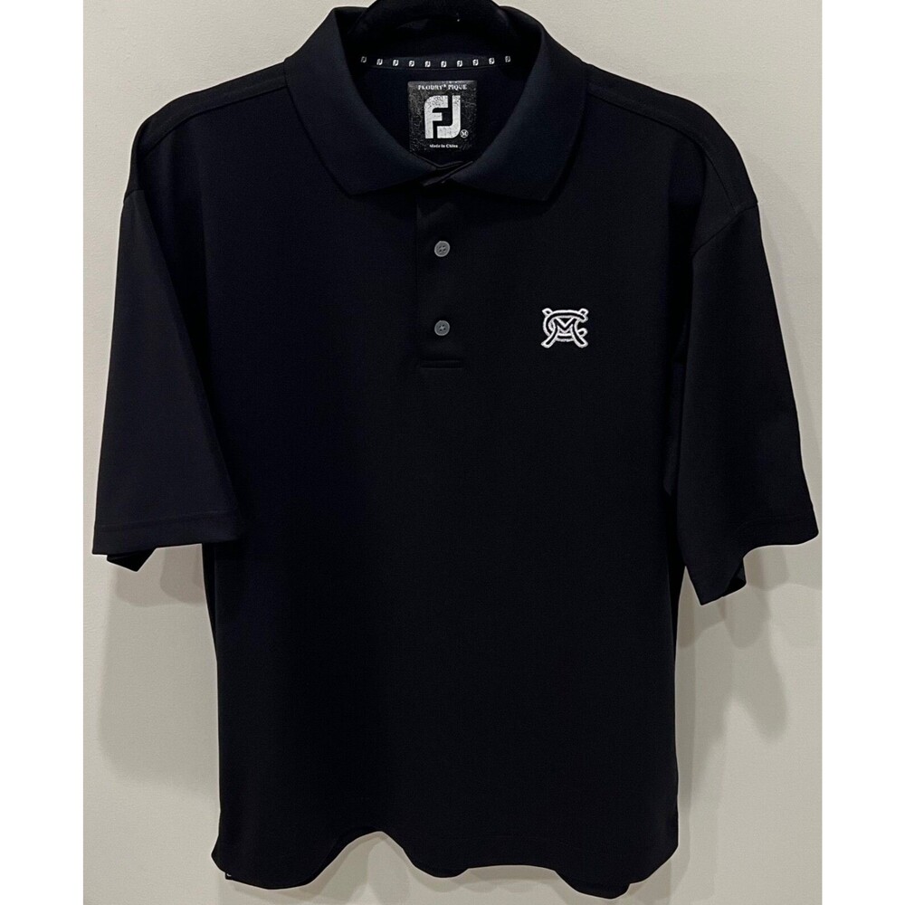 Merit Club Golf Course Illinois - FootJoy Golf Shirt - Men's Size Medium - Black